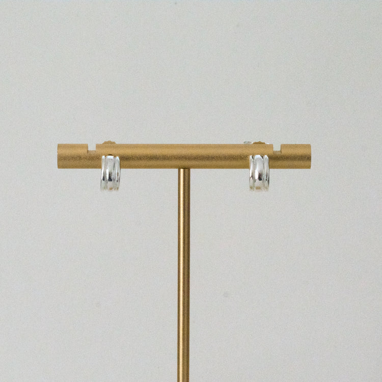 Fluted Huggie Earrings