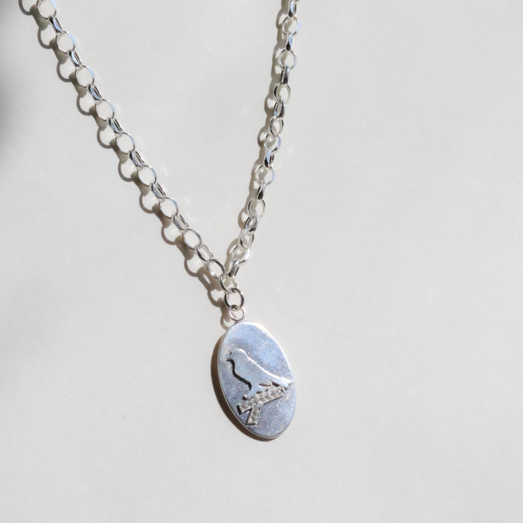 Goldfinch Medallion Necklace