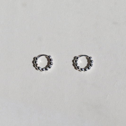 Seeded Hoop Earrings