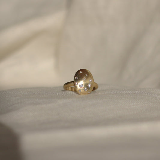 Speckled Oval Signet