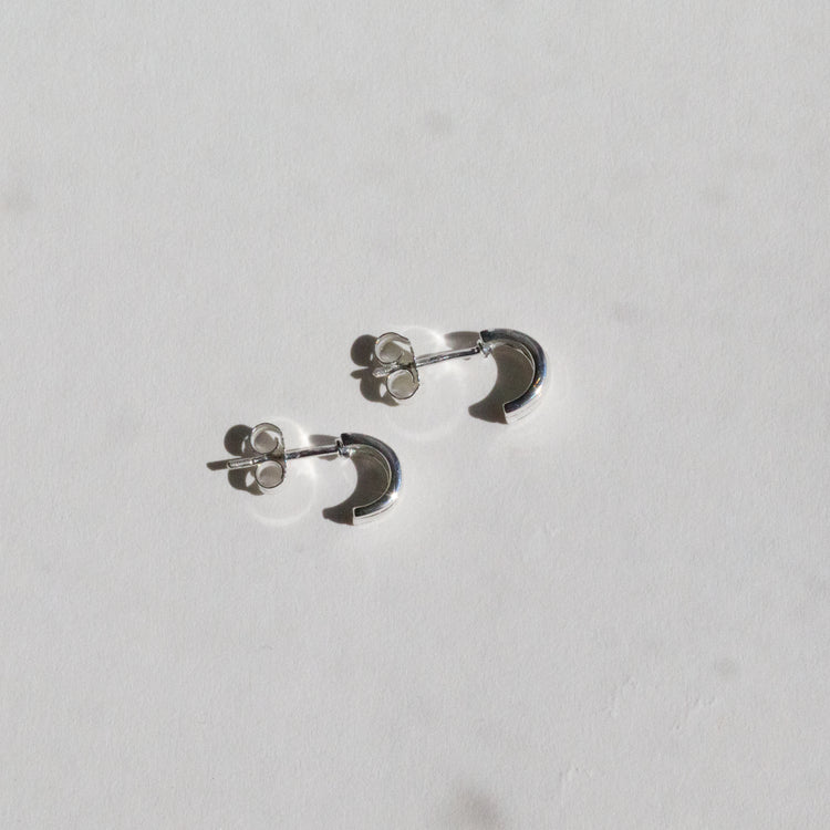 Fluted Huggie Earrings
