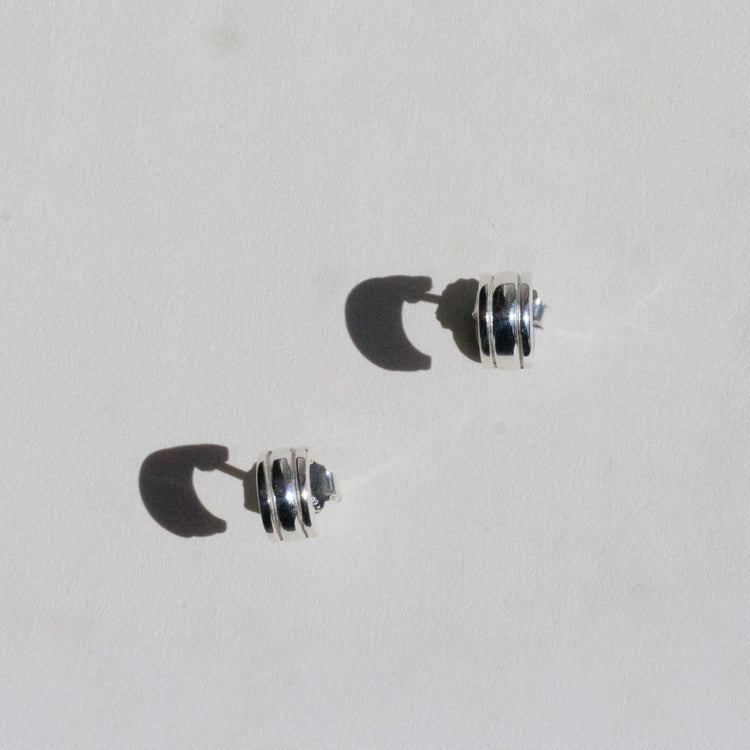 Fluted Huggie Earrings