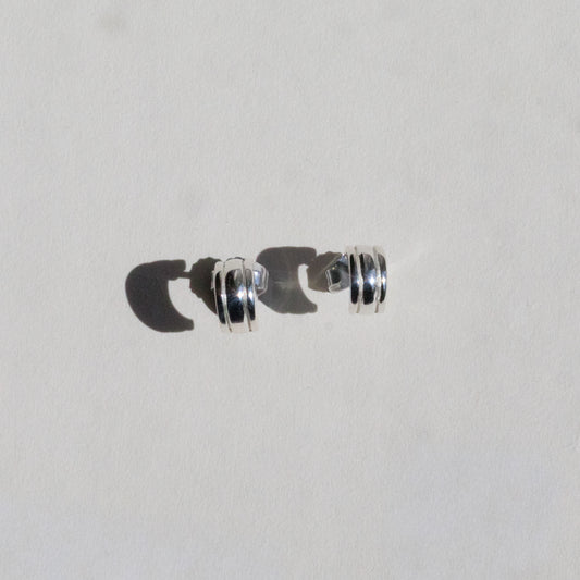 Fluted Huggie Earrings