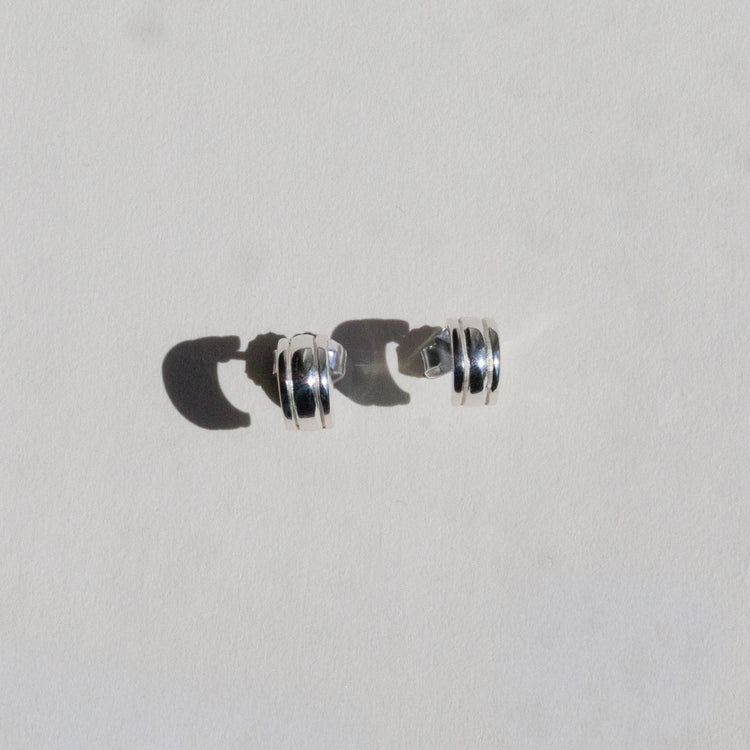 Fluted Huggie Earrings