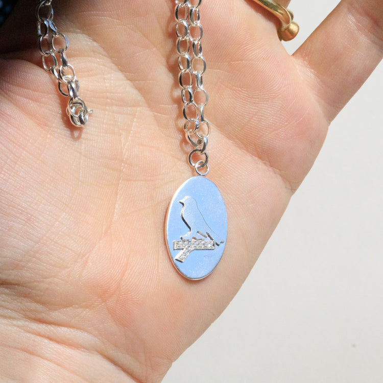 Goldfinch Medallion Necklace