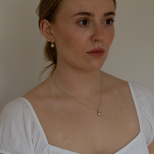 Speckled Drop Earrings