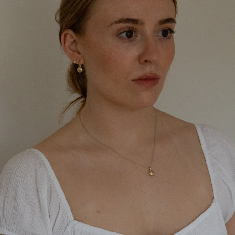 Speckled Drop Earrings