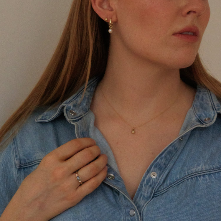 Taffeta Hoop Earrings