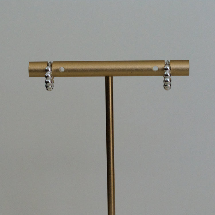Seeded Hoop Earrings