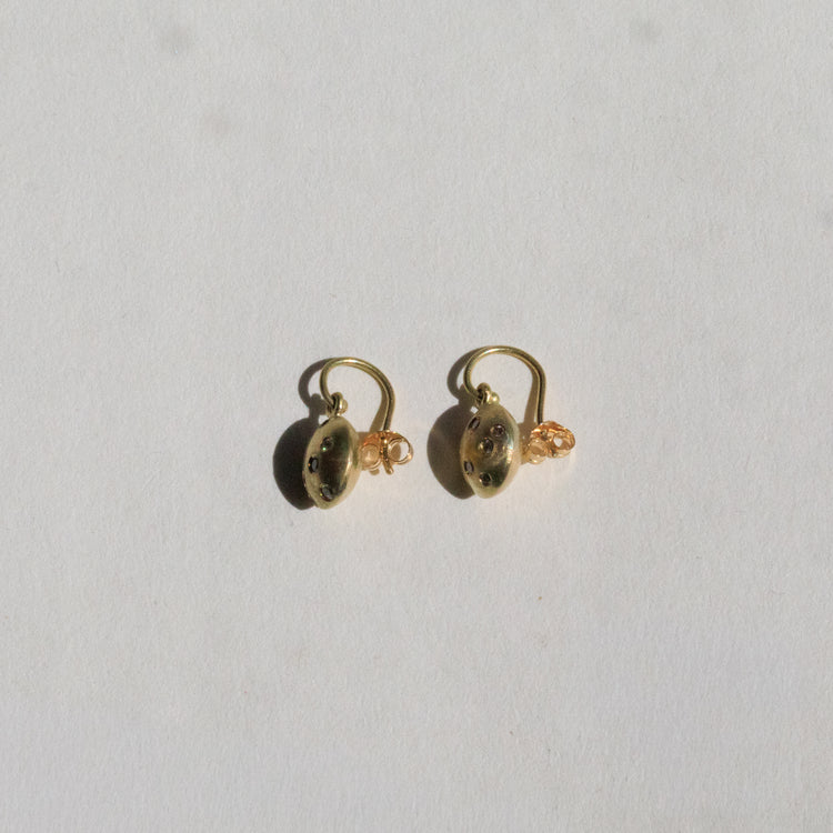 Speckled Drop Earrings